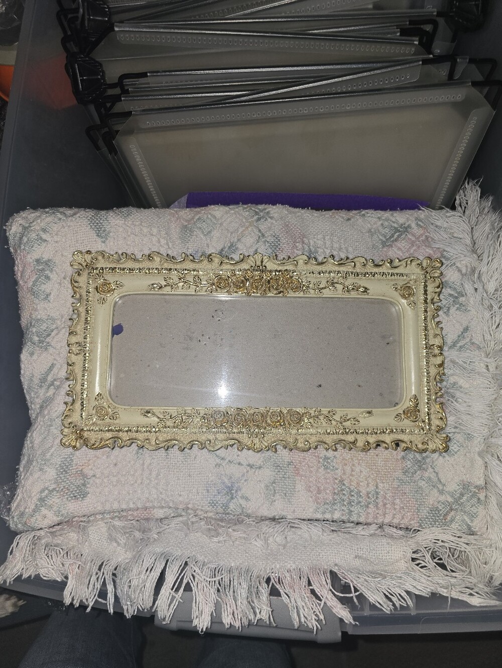 Black Decorative Wall Photo Frame - Scalloped Edge